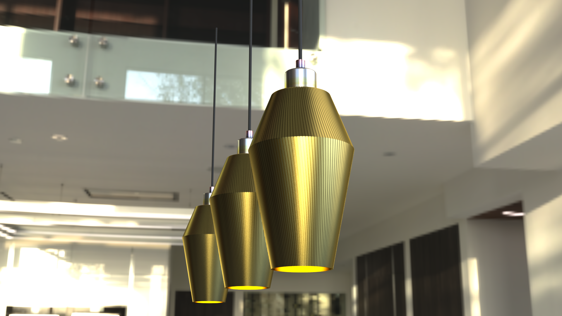 Designlampa Taklampa Glow